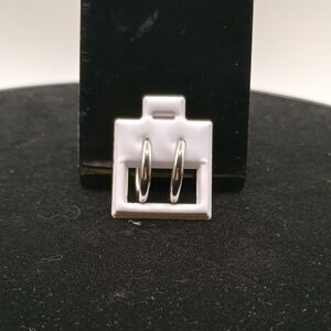 Elegant Silver Hoop Earrings